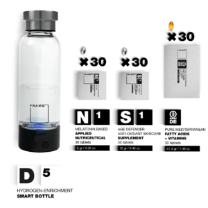 D5 + N1, S1, Ω – Hydrogen-enrichment Smart Bottle + Applied Nutriceuticals Vitamins & Skincare Supplements